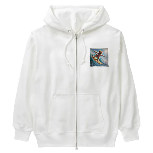 サーフィンCat Heavyweight Zip Hoodie