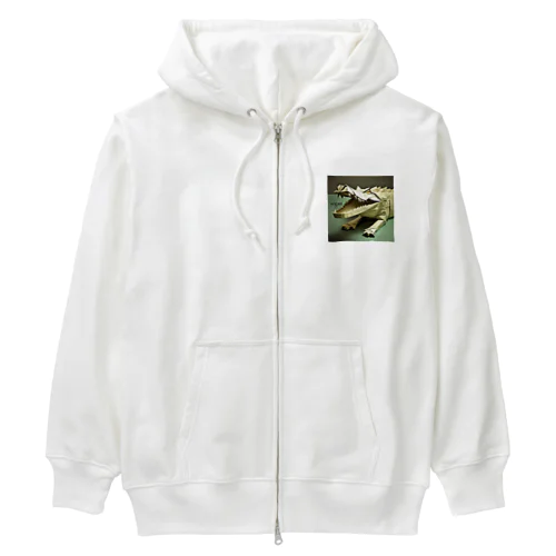 origamiワニ Heavyweight Zip Hoodie