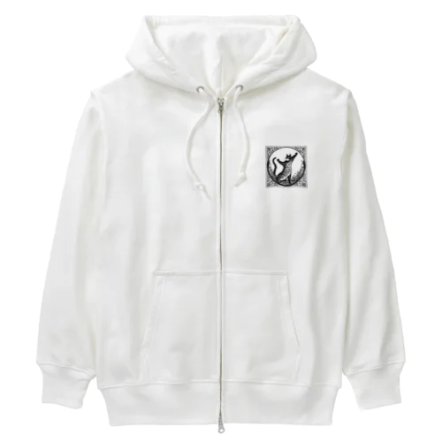 にゃんぱわーだぜぃ！ Heavyweight Zip Hoodie