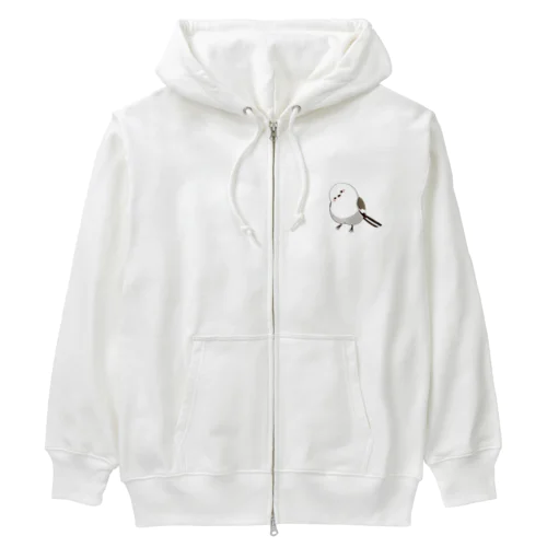 エナガのいる日常（カラー） Heavyweight Zip Hoodie