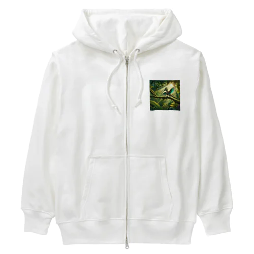 ジュラの森、虹色の目覚め Heavyweight Zip Hoodie