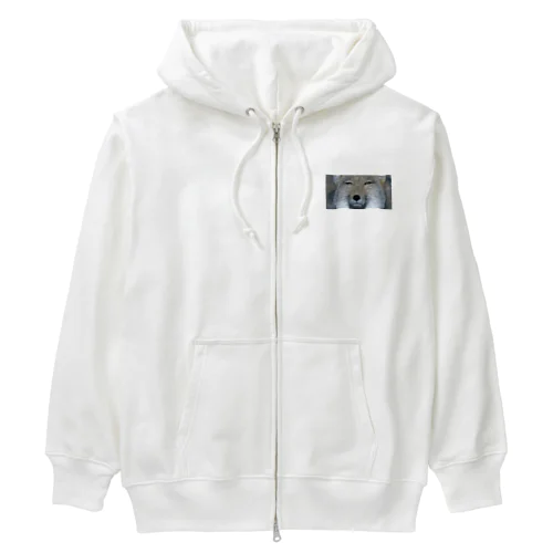 チベスナと共に見つめる ダボっとパーカー Heavyweight Zip Hoodie