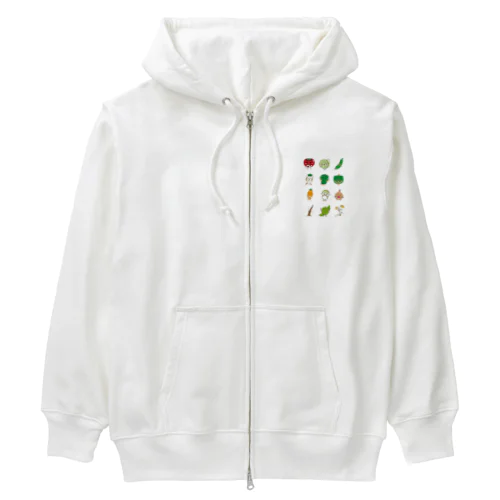 やさいのうた Heavyweight Zip Hoodie