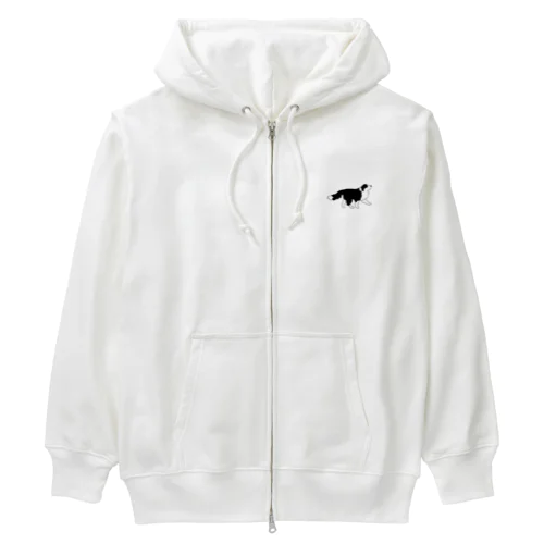 るんるんボーダーコリー Heavyweight Zip Hoodie