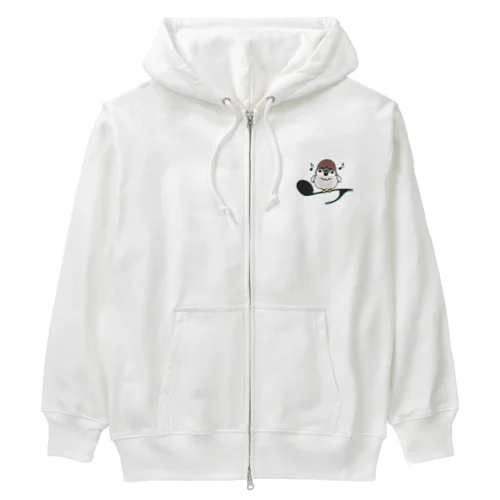 スズメがちゅん A_M Heavyweight Zip Hoodie