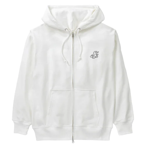 ワニ（黒） Heavyweight Zip Hoodie