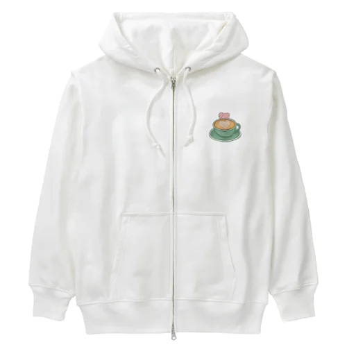 ラテアートとぴょんちゃん Heavyweight Zip Hoodie