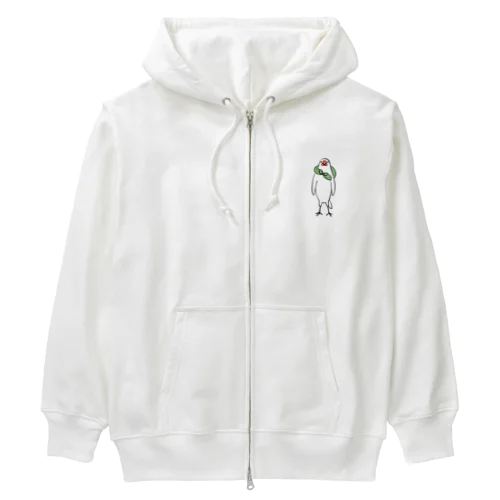 直立のふろしき文鳥 Heavyweight Zip Hoodie