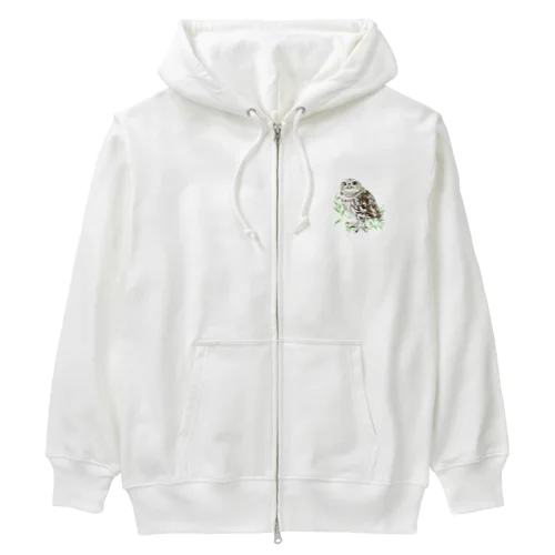 コキンメフクロウさん Heavyweight Zip Hoodie