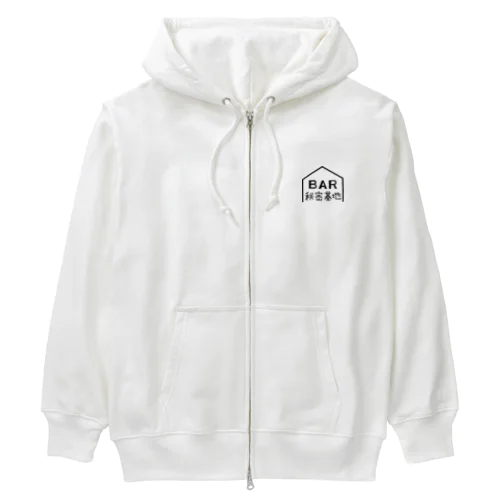 BAR秘密基地ロゴ Heavyweight Zip Hoodie