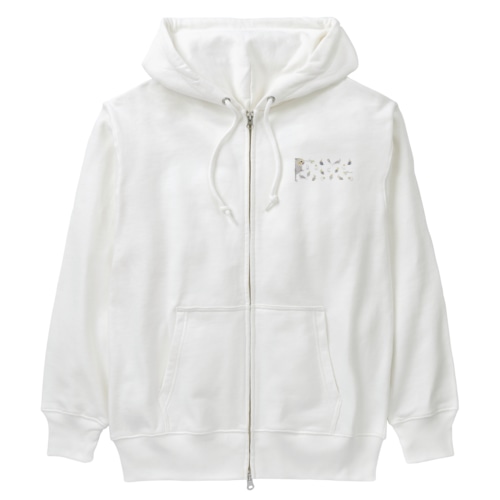 あつまれオカメインコちゃん【まめるりはことり】 Heavyweight Zip Hoodie