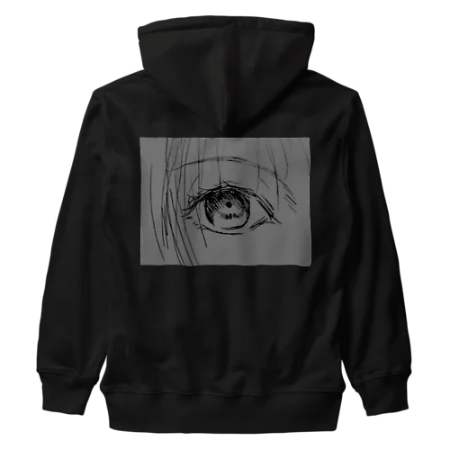 瞳を閉じるな！(灰) Heavyweight Zip Hoodie