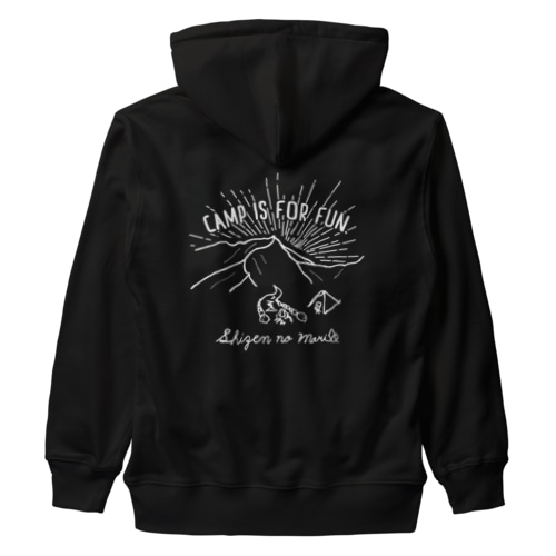 SHIZENnoMORI01(白文字) Heavyweight Zip Hoodie