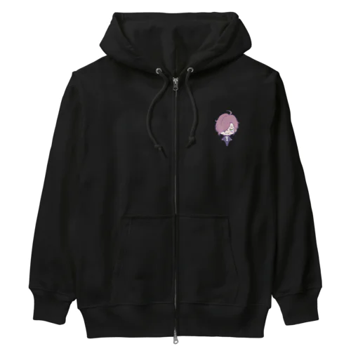 ネオ　ワンポイントジップパーカー Heavyweight Zip Hoodie