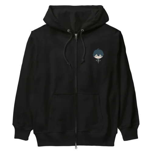アイル　ワンポイントジップパーカー Heavyweight Zip Hoodie