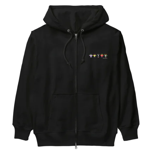 ウシウシファイブ/濃色 Heavyweight Zip Hoodie