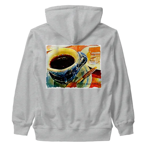 COFFEE and CAKE(アプリ加工) Heavyweight Zip Hoodie