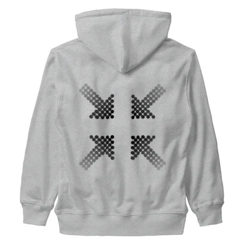 arrows pointing to something Heavyweight Zip Hoodie