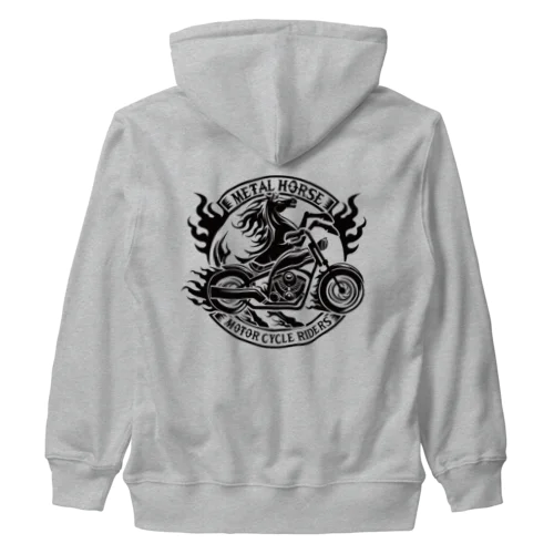 METAL HORSE 馬トライバル Heavyweight Zip Hoodie