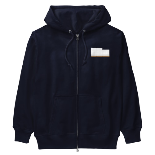 右から白ポン ( 麻雀グッズ ) Heavyweight Zip Hoodie