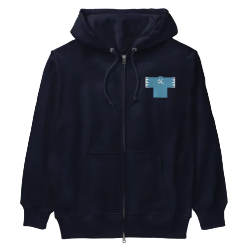 浅葱色の羽織 Heavyweight Zip Hoodie