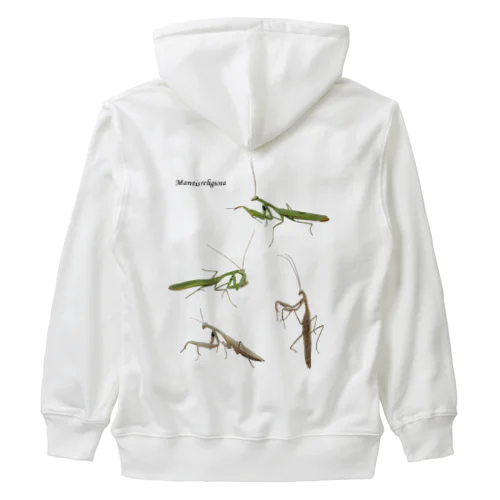 ウスバカマキリ（背景透過ver） Heavyweight Zip Hoodie