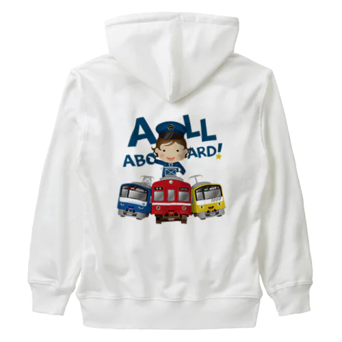 出発進行( All aboard ) ! Heavyweight Zip Hoodie