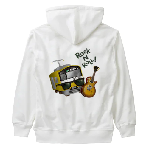 黄色い電車 「 音楽大好き ! 」 Heavyweight Zip Hoodie