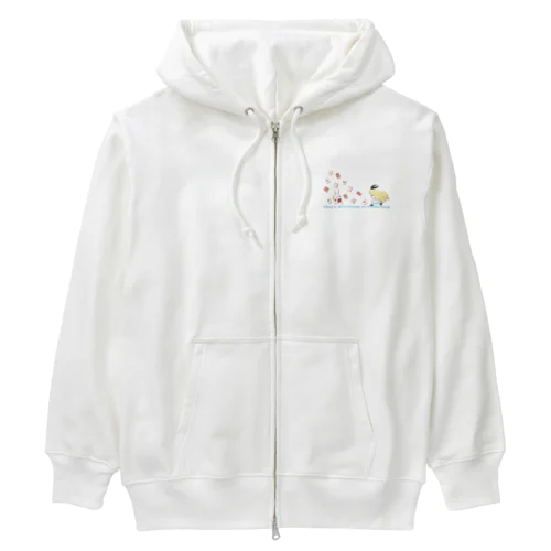 不思議の国のアリス【アリスと白ウサギ】 Heavyweight Zip Hoodie