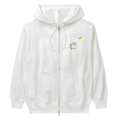 今日ものんびり。きんハムちゃん Heavyweight Zip Hoodie