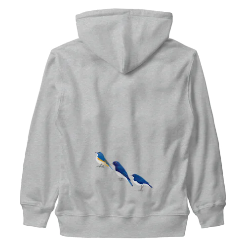 I love blue birds 7 コルリ Heavyweight Zip Hoodie