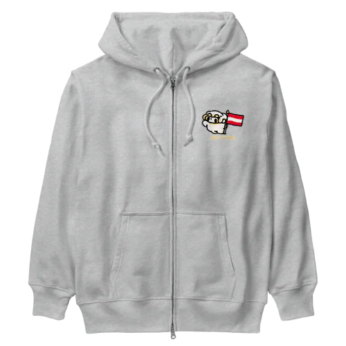 おもちエイリアンのしゅにっつぇる・みょるり Heavyweight Zip Hoodie