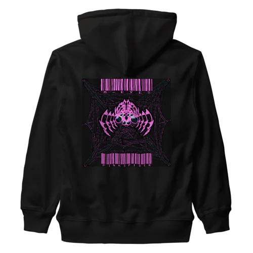 8-EYES PINKSPIDER BLK Heavyweight Zip Hoodie