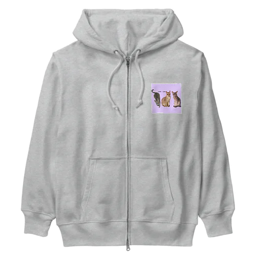 LOVE  CAT シンガプーラ&アビシニアン Heavyweight Zip Hoodie