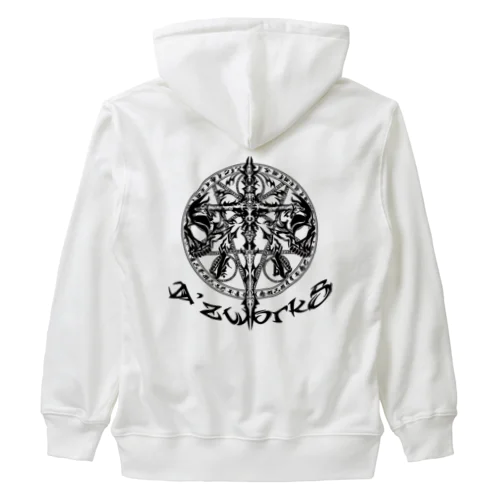 TRIBALCROSS BLK Heavyweight Zip Hoodie