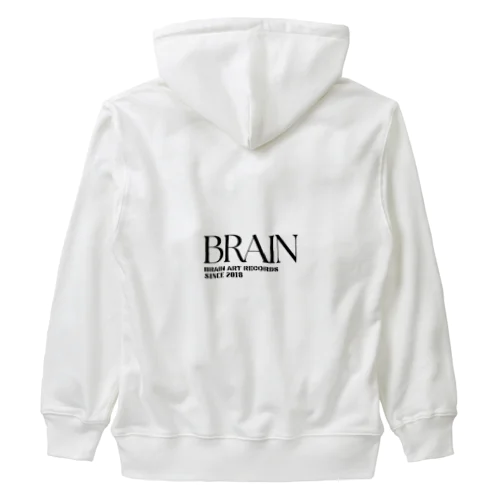 BRAIN ART RECORDS 2023 A/W WEB SHOP limited hoodie Heavyweight Zip Hoodie