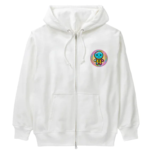 かわいいブードゥー人形 Heavyweight Zip Hoodie