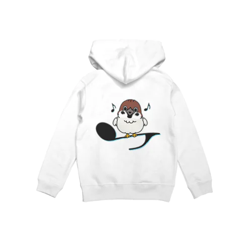 バックプリント*キッズサイズ*CT161 スズメがちゅんB Hoodie