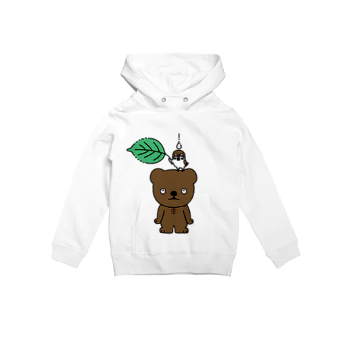 キッズサイズ こぐまとスズメと雨のしずく Hoodie