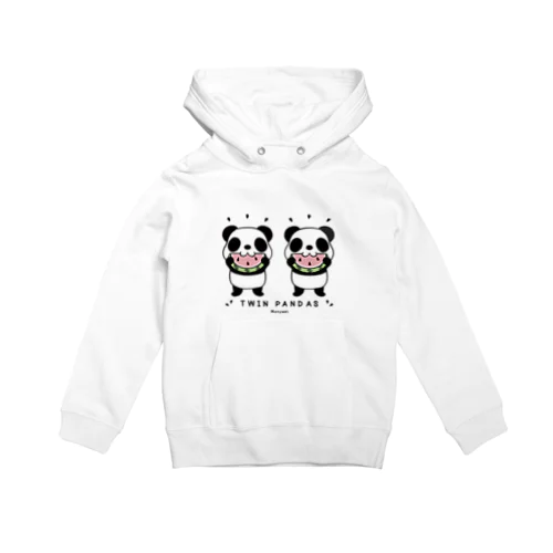 キッズサイズ  TWIN PANDAS 一緒のスイカ Hoodie