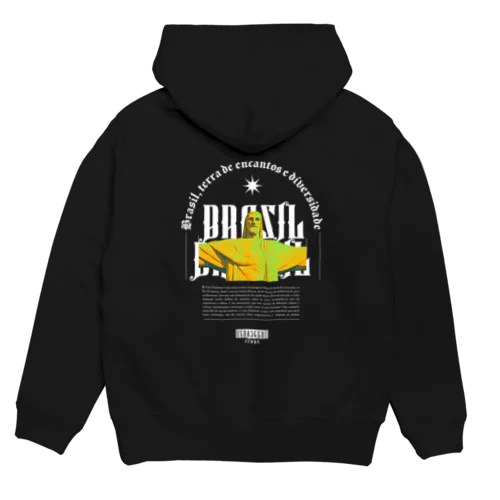 ストリートウェア BRASIL プリント T シャツ。 Hoodie