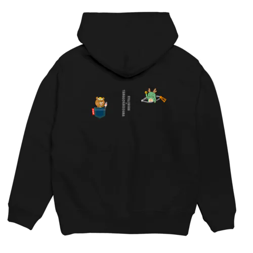 【バックプリント】龍神さんと卵かけグマ その2 Hoodie