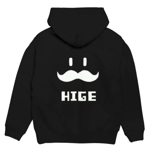 ヒゲHIGE（白抜き） 후디