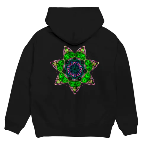 サイケデリック　逆さ七芒星 Hoodie