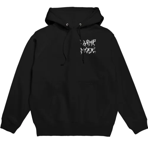 Logo (WHITE)＆ Back print Hoodie  Hoodie