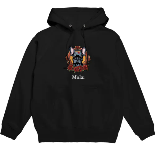 Mola:  "Petals and Pup" Hoodie