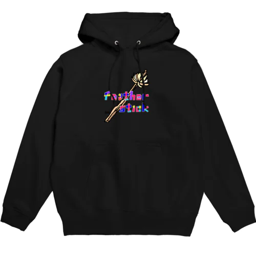 Feather stick　スティック×ロゴ Hoodie