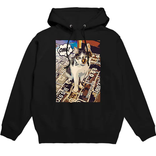 American graphic cat ちゅーる無いだと!? Hoodie