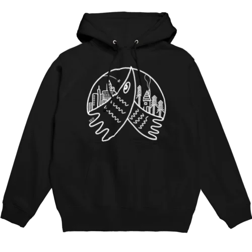 ヒトドリの夢（黒） Hoodie