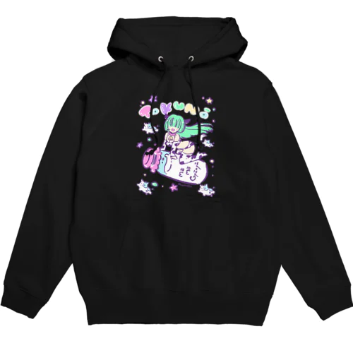 モーモー牛乳メカクレ特濃 Hoodie